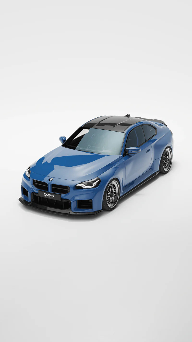 BMW M2 G87 EVO-S Gloss Black Front Grilles by ZAERO (2023+)