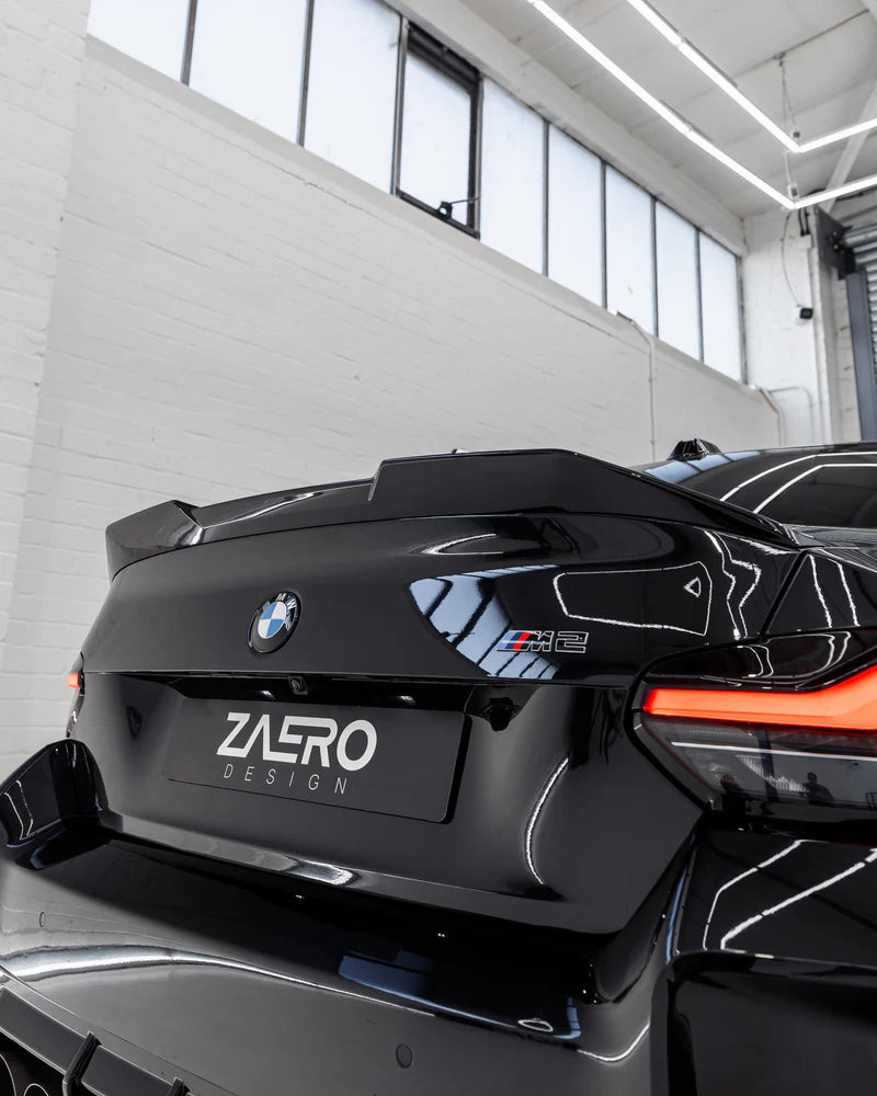 BMW M2 G87 EVO-S Gloss Black Rear Spoiler Lip by ZAERO (2023+)