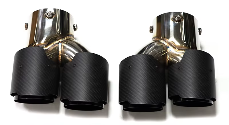 BMW Quad Carbon Exhaust Tips For 2 Series M240i G42 | 3 Series M340i G20/G21 | 4 Series M440i G22