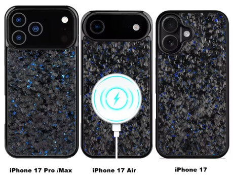 IPhone 17, 17 Pro, 17 Pro Max & 17 Air Forged Carbon + Colour Phone Case - DIVERSION