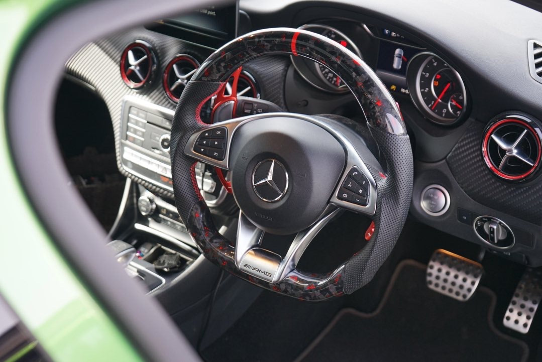 Mercedes Benz A Class W176 Facelift Custom Carbon Fibre Steering Wheel (2014 - 2018 Models)