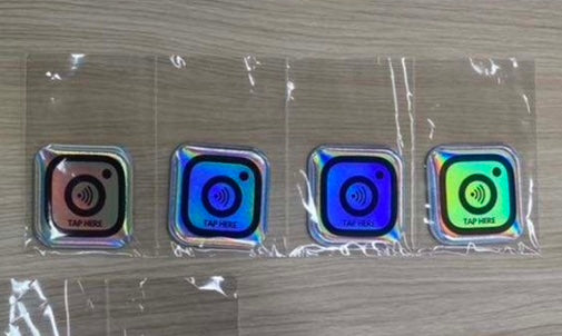 CUSTOM NFC Chip Tap Sticker (Add Your Own Link)