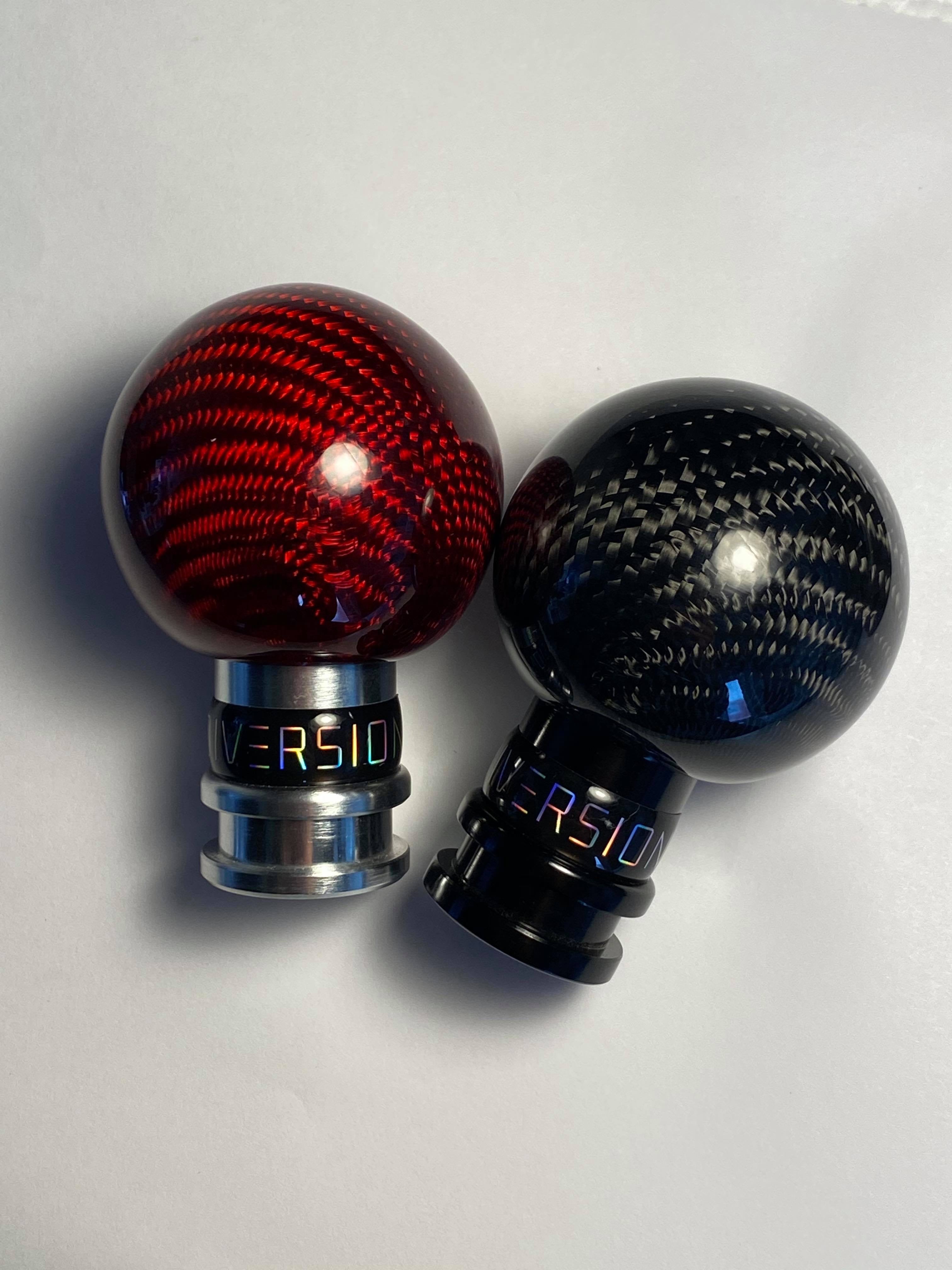 Volkswagen Polo MK6 Carbon Fibre Weighted Gear Knob 2018+ (Black Or Red)