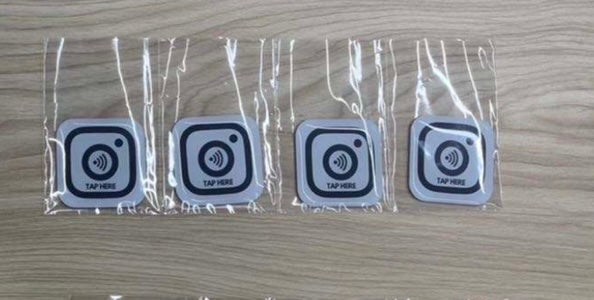 CUSTOM NFC Chip Tap Sticker (Add Your Own Link)