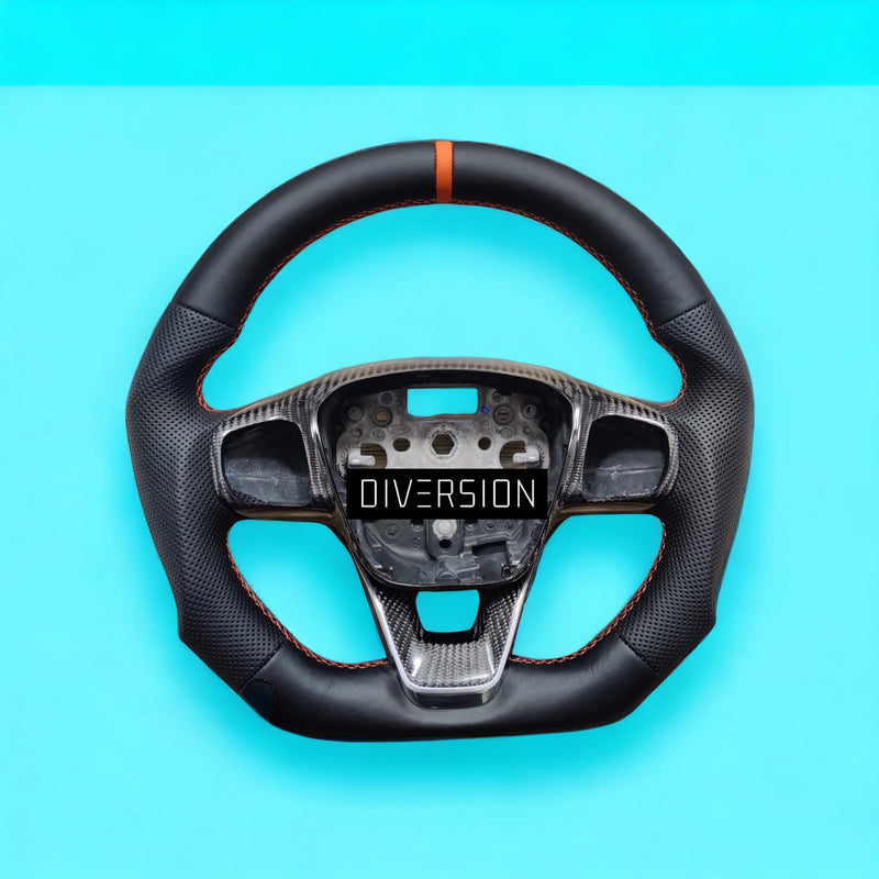 Ford Transit MSRT Leather / Carbon Fibre Custom Steering Wheel (2018 - Present)