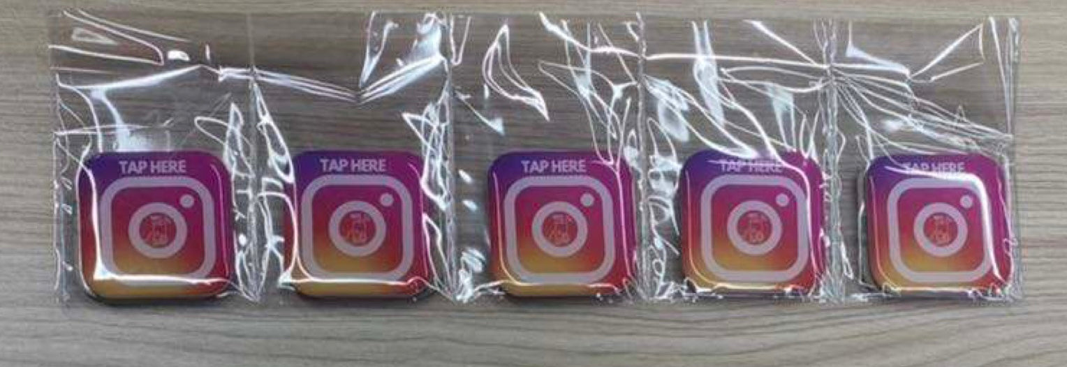 CUSTOM NFC Chip Tap Sticker (Add Your Own Link)