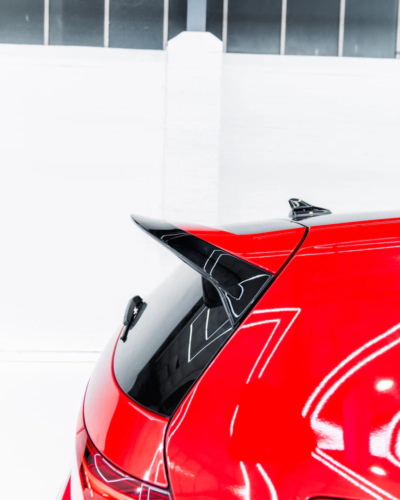 VW Golf GTI Clubsport & Golf R Mk8 EVO-1 Gloss Black Rear Spoiler by ZAERO (2020+)