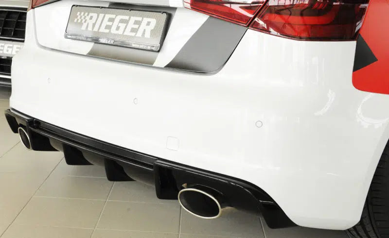 **CLEARANCE** Rieger Audi S3 (8V) Hatchback Rear Diffuser – Pre-Facelift (2012-16)