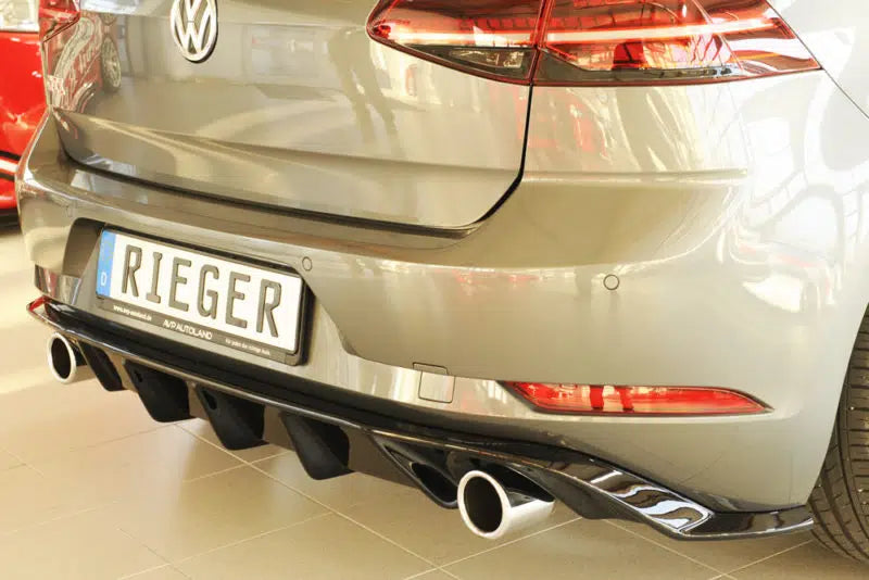 Rieger VW Golf MK7.5 GTI Rear Diffuser – Gloss Black (2017+)