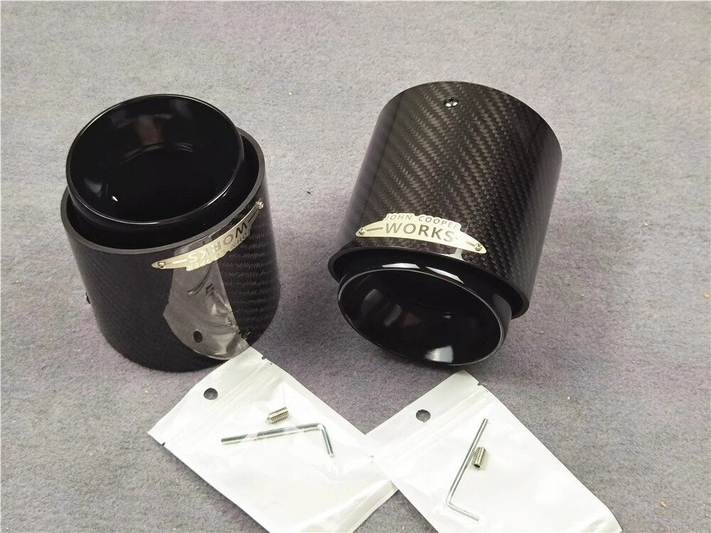 Mini Cooper S JCW Style Carbon Fibre Tail Pipe / Exhaust Tip