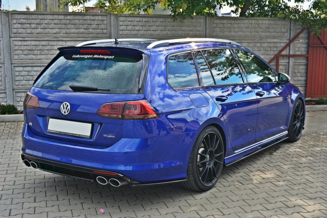 Maxton Design Rear Splitter (Without a Vertical Bar) for Volkswagen Golf MK7 R Estate (2013-2016)