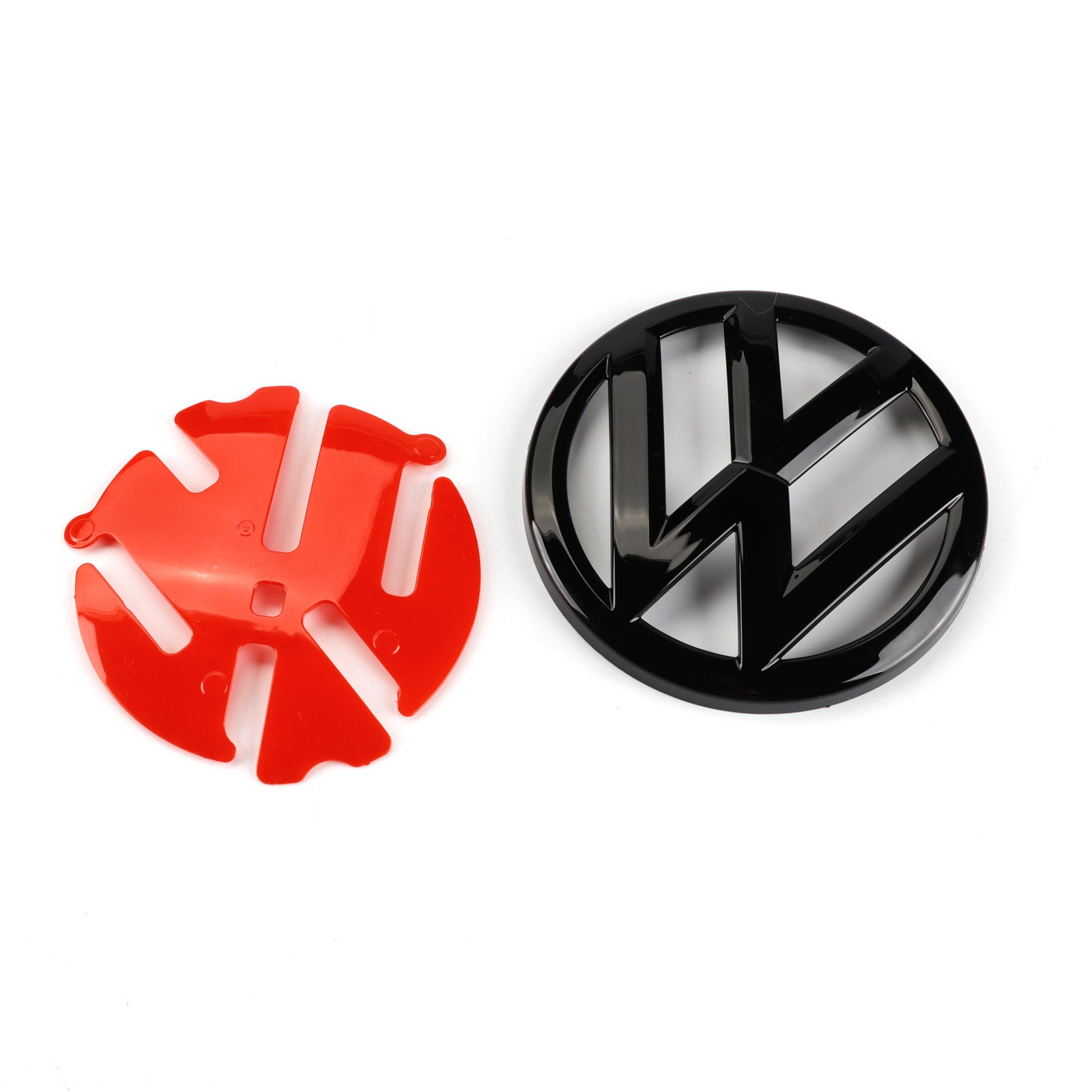 Volkswagen Polo MK5 6R / 6C Gloss Black & Red Rear Boot Replacement Badge (2009 - 2017 Models)
