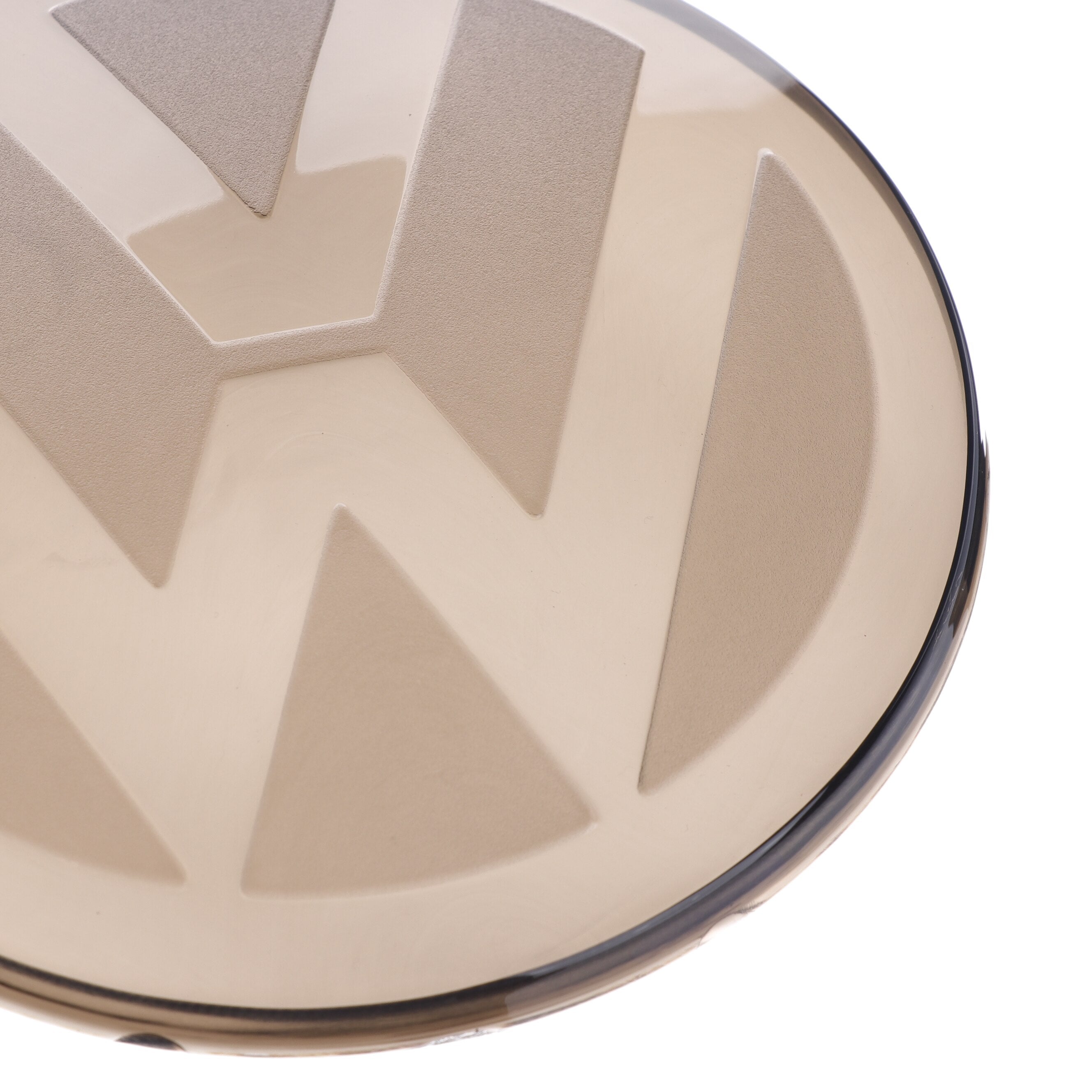 Volkswagen AW Polo MK6 / MK6.5 Black Transparent ACC RADAR Front and Rear Plastic Badge Overlays (2018+ Models)
