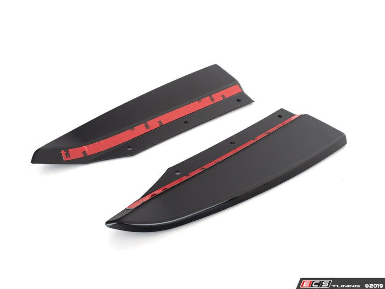 ECS Gloss Black Rear Bumper Side Splitters - B8.5 S4 / A4 S-Line Facelift