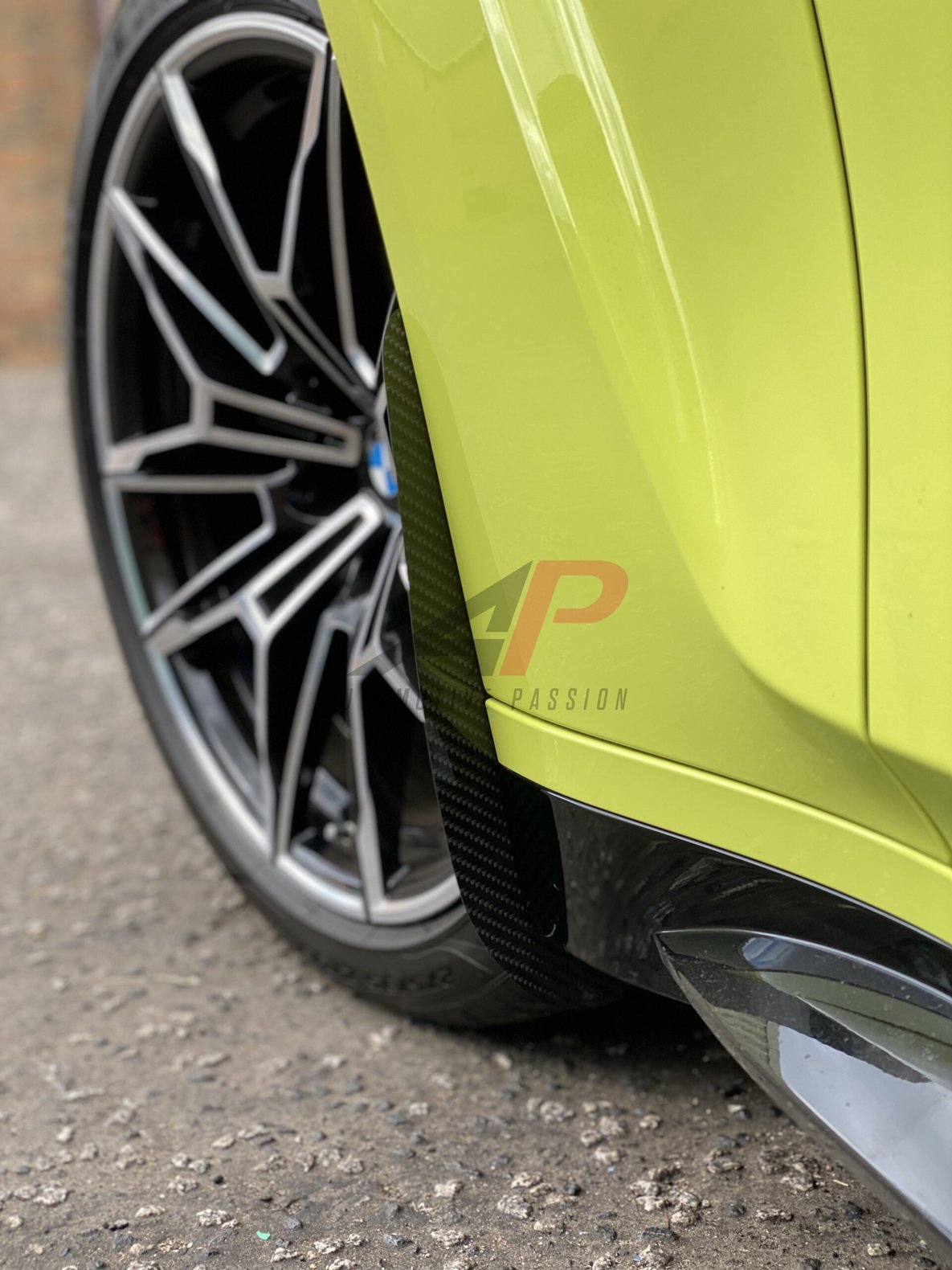 AP Design Carbon Fibre Arch Guards/Mud Flaps Rear - G80 M4