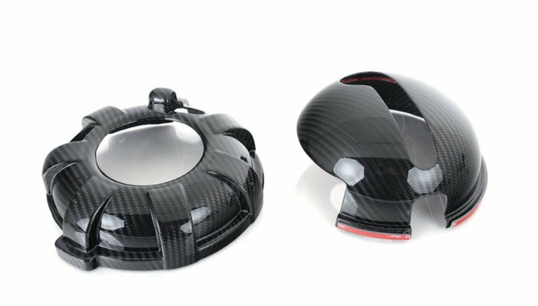 ECS Tuning Carbon Fibre Coolant Tank Covers - MQB Models