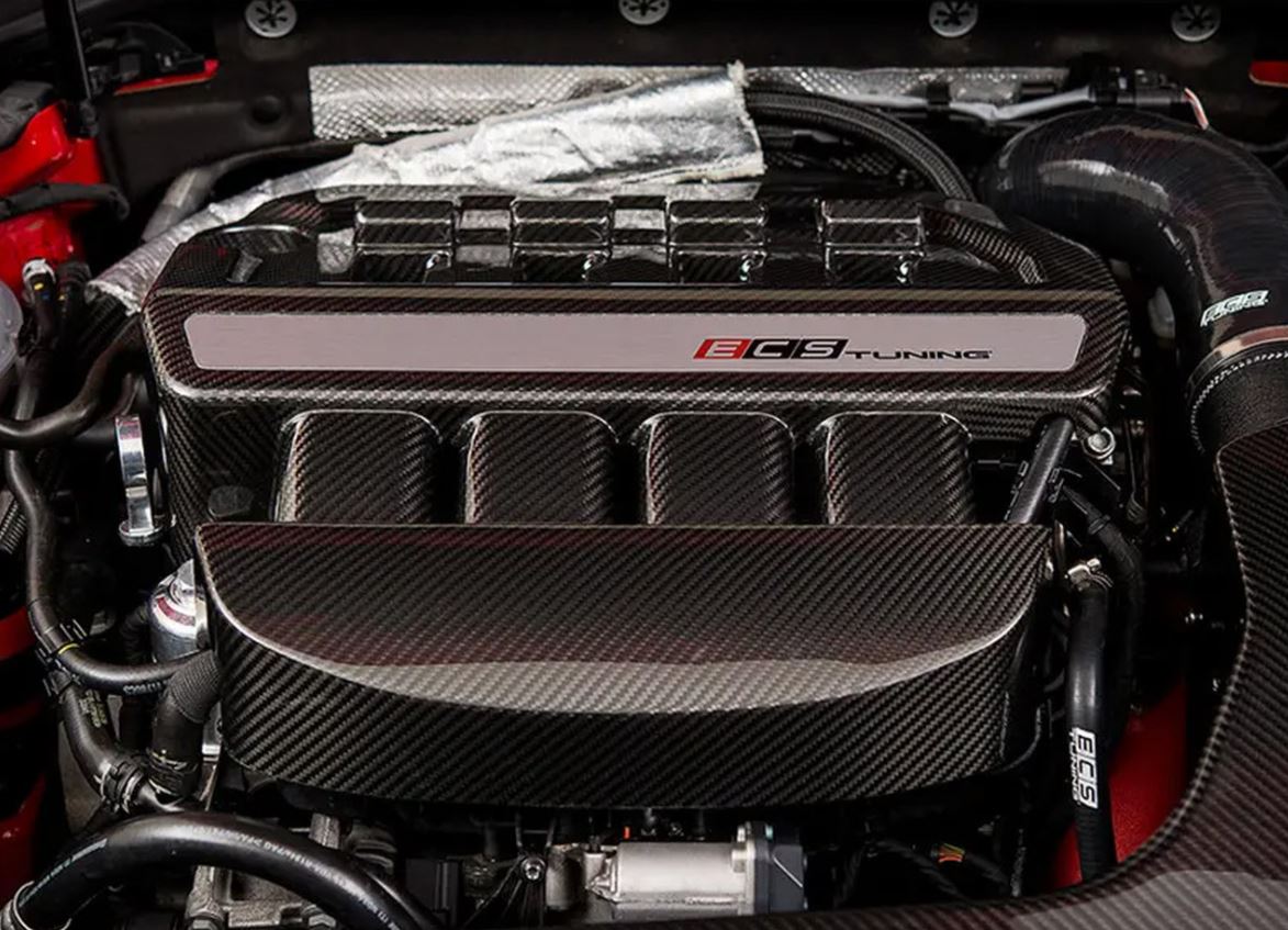 ECS Tuning Carbon Fibre Engine Cover Black - 2.0T Gen 3 EA888