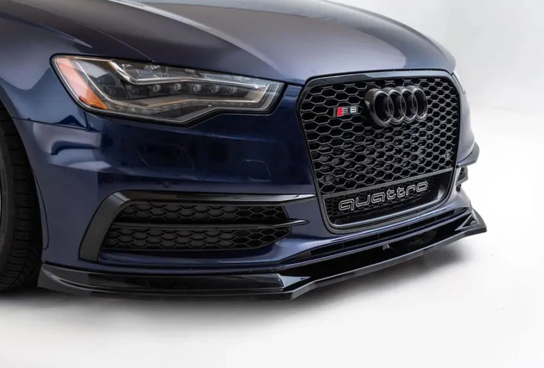 ECS Front Spoiler in Gloss Black - A6/S6 C7 Pre-Facelift (2012-2015)