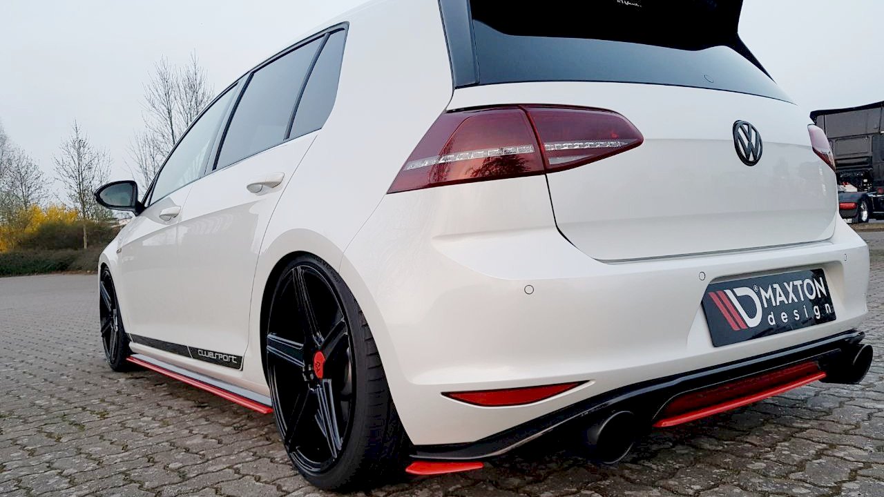 Maxton Design Rear Side Splitters/Spats For Volkswagen Golf MK7 GTI Clubsport (2016-2017)