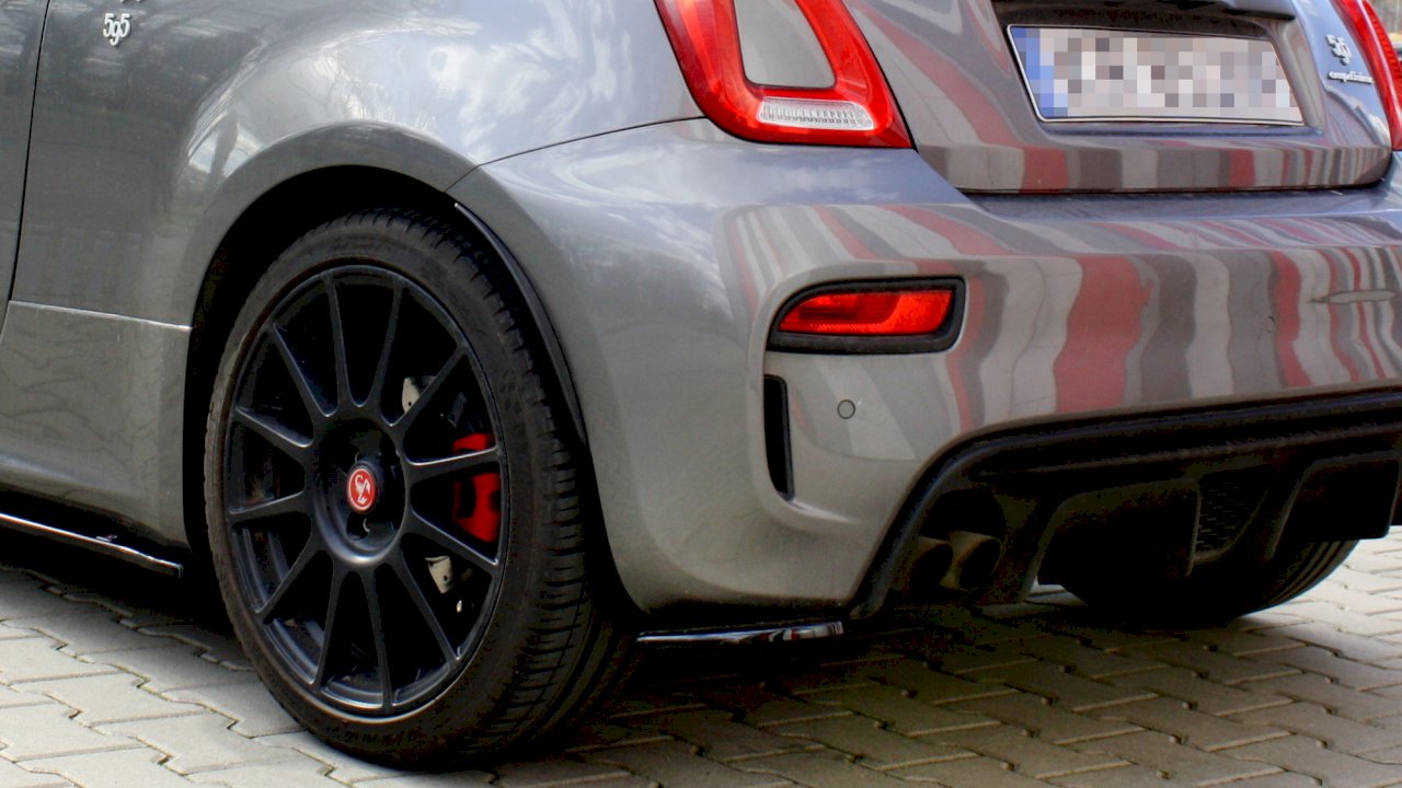 Maxton Design Rear Side Splitters/Spats For Fiat 500 Abarth MK1 Facelift (2016+)