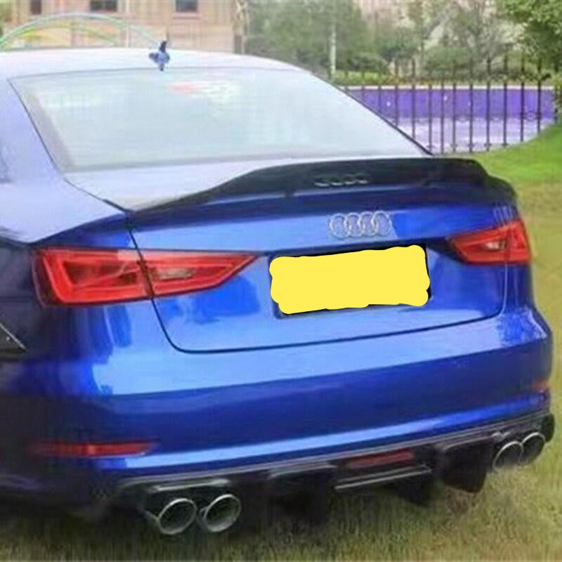 024 - Audi A3/S3/RS3 Saloon Carbon Fibre Raised Boot Lip Spoiler - (2014 - 2018) - Diversion Stores Car Parts And Modificaions