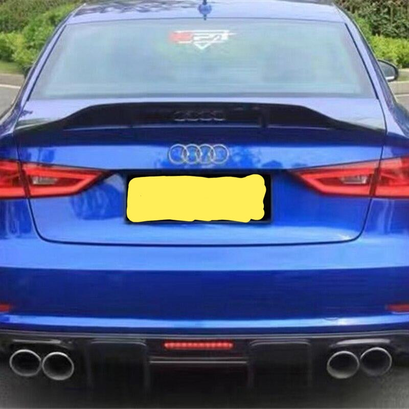 024 - Audi A3/S3/RS3 Saloon Carbon Fibre Raised Boot Lip Spoiler - (2014 - 2018) - Diversion Stores Car Parts And Modificaions