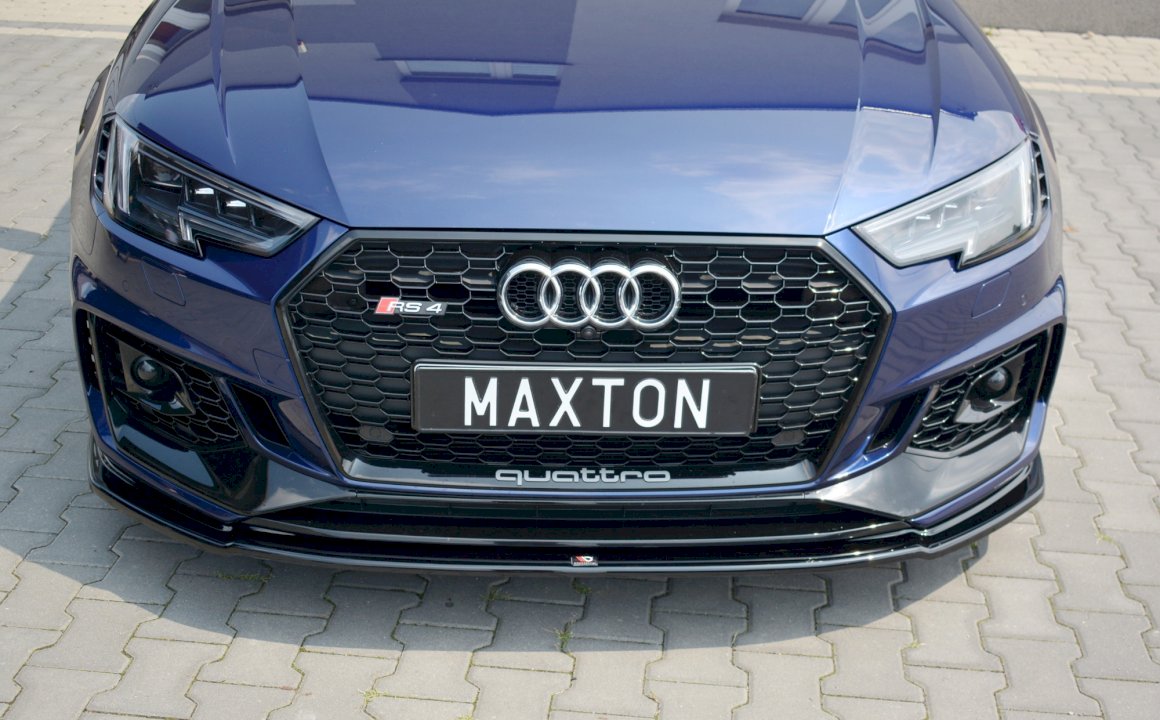 Maxton Design Front Splitter V.2 for Audi RS4 B9 (2017-2019)