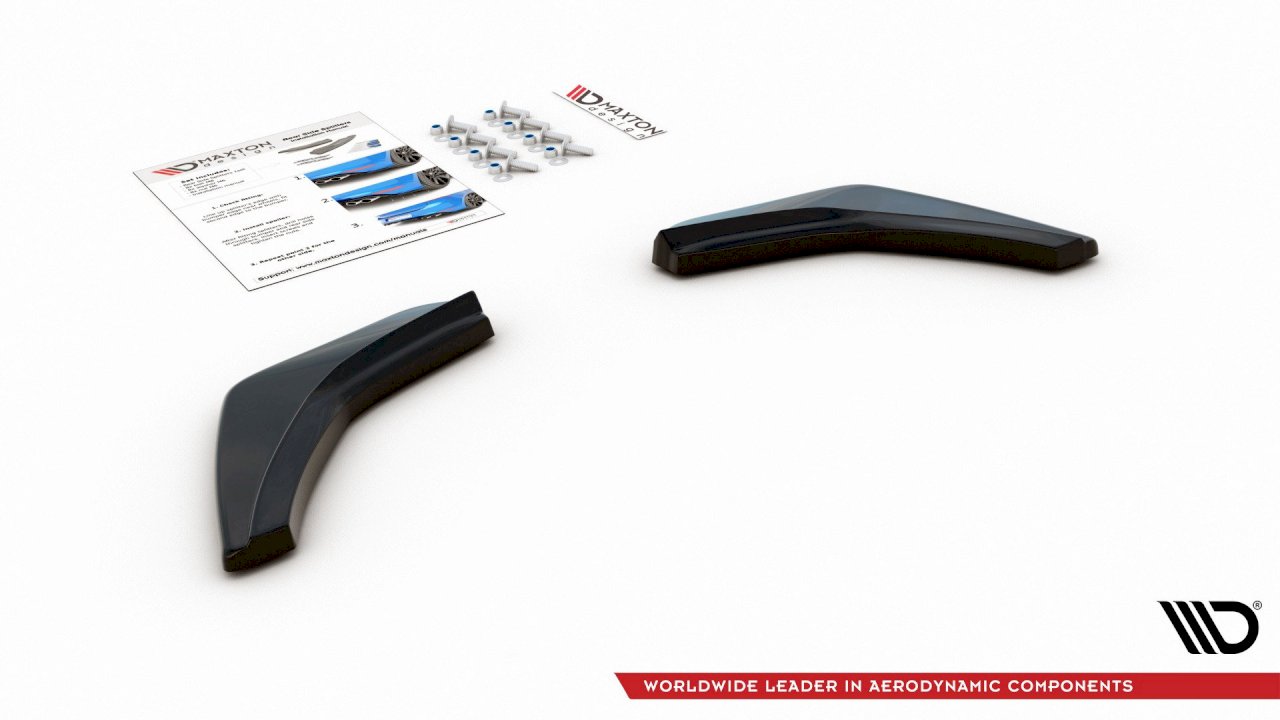 Maxton Design Rear Side Splitters/Spats V.2 For Volkswagen Golf MK7 GTI (2013-2016)