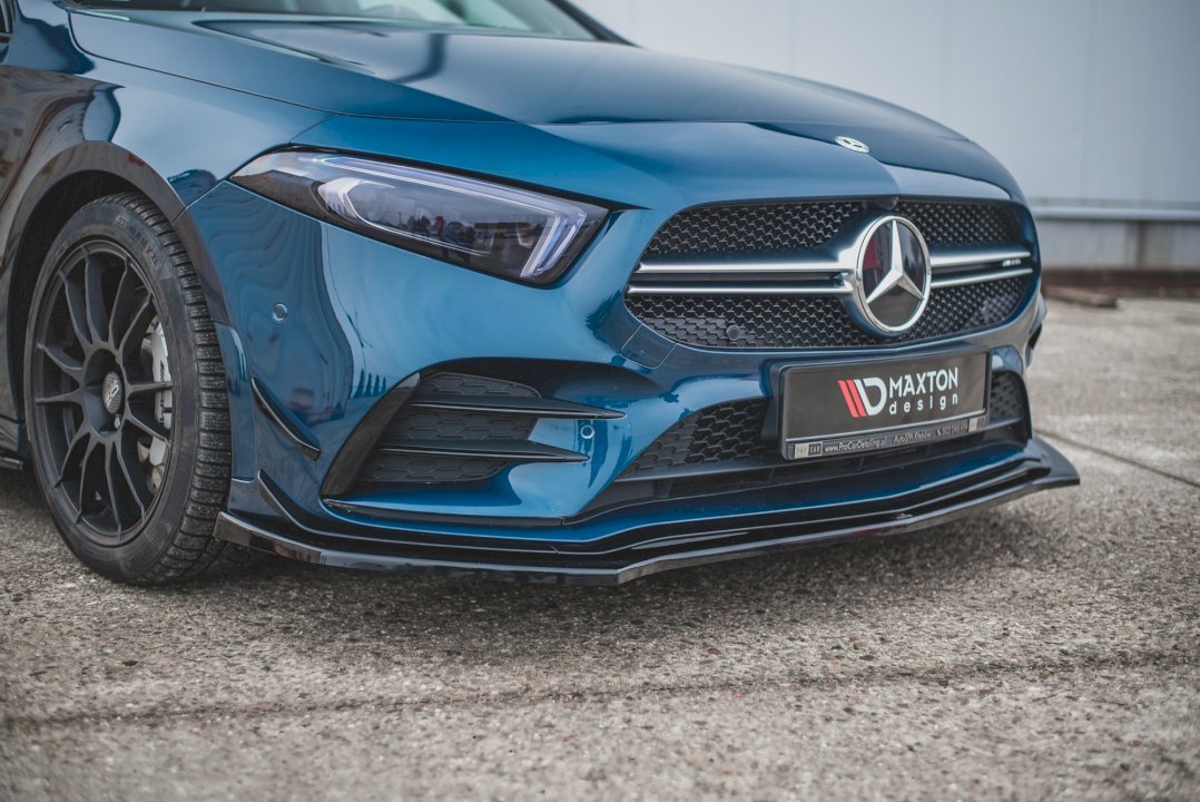 Maxton Design Front Splitter V.2 for Mercedes A35 AMG W177 (2018+)