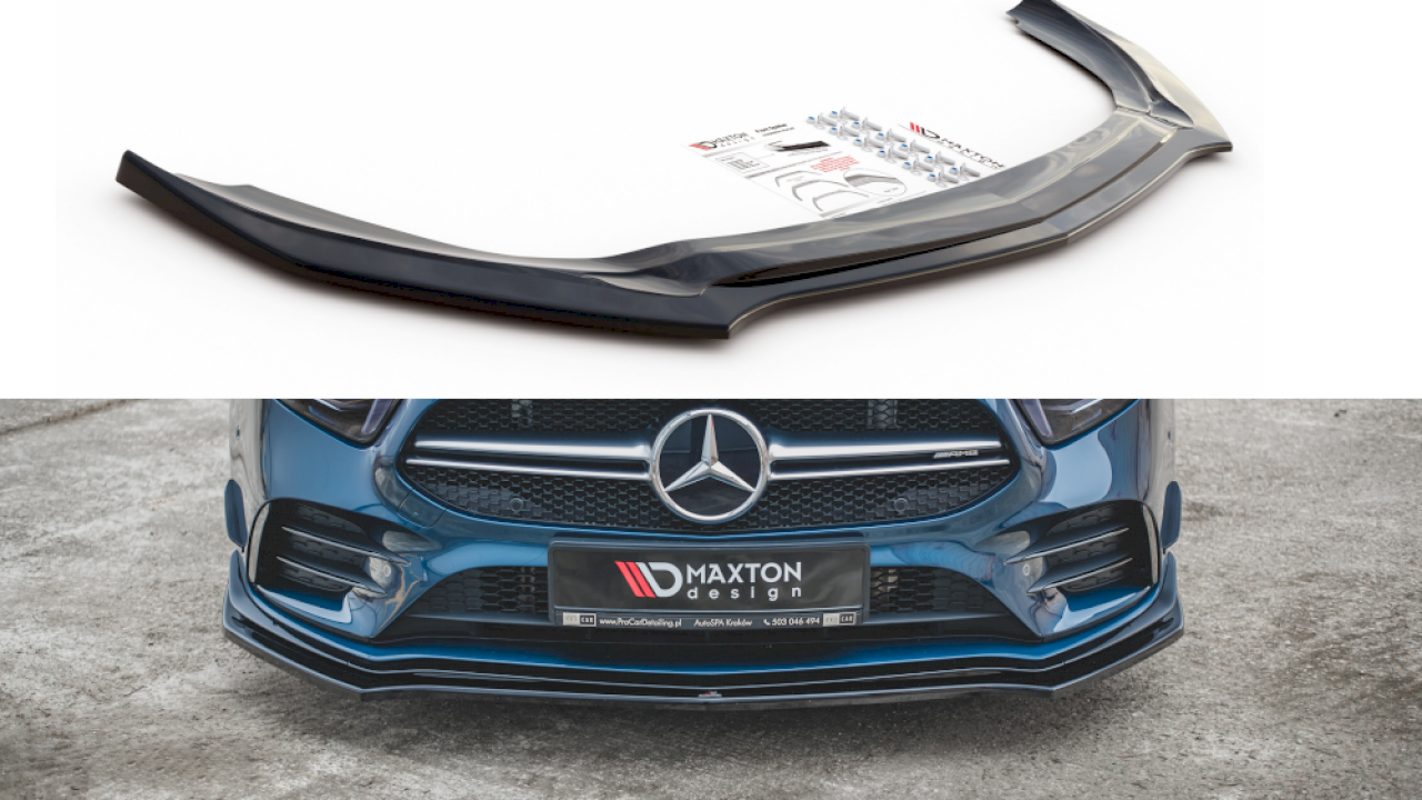 Maxton Design Front Splitter V.2 for Mercedes A35 AMG W177 (2018+)