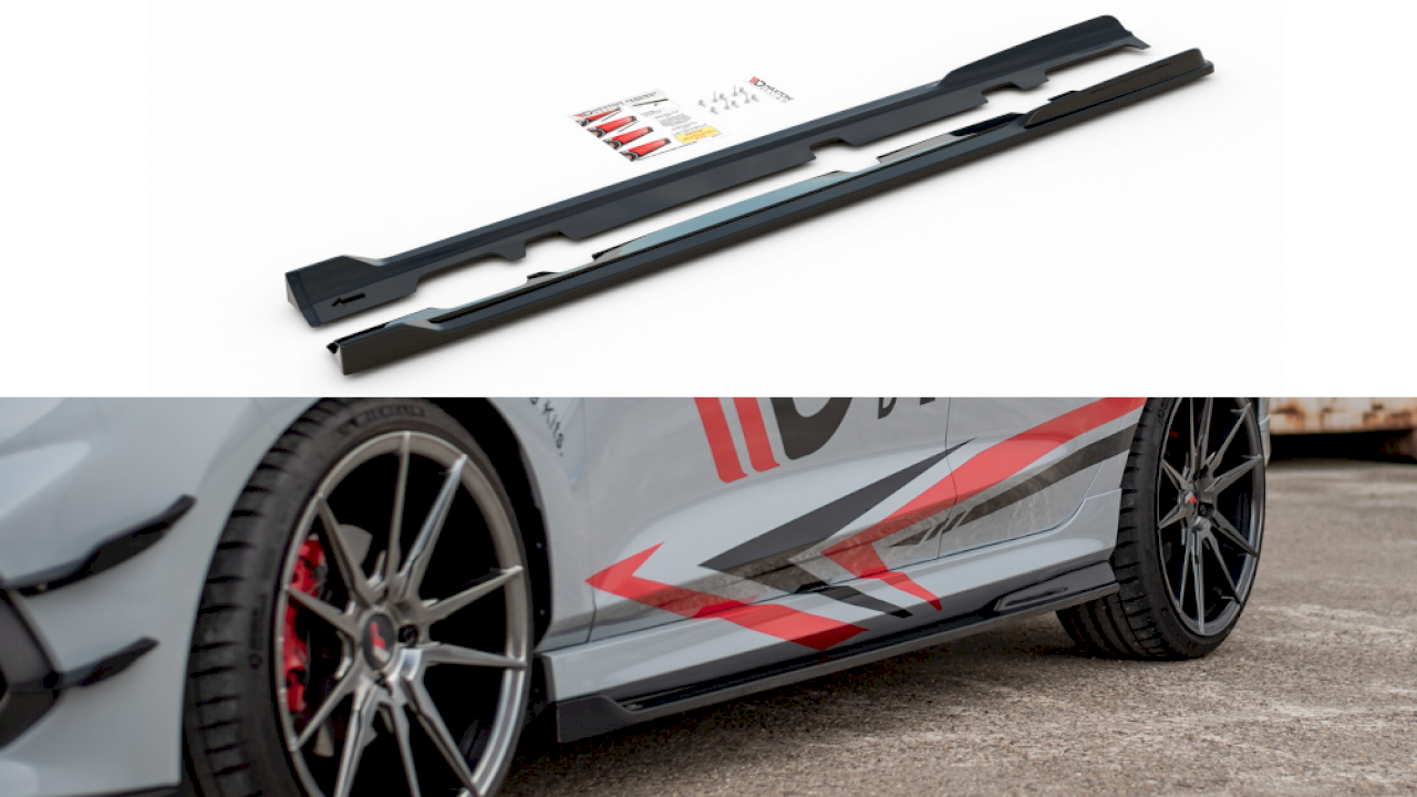 Maxton Design Side Skirts V.2 for Ford Fiesta MK8 ST (2018+)