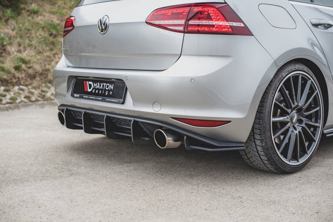 Maxton Design Racing Rear Diffuser V.1 For Volkswagen Golf MK7 GTI (2013-2016)