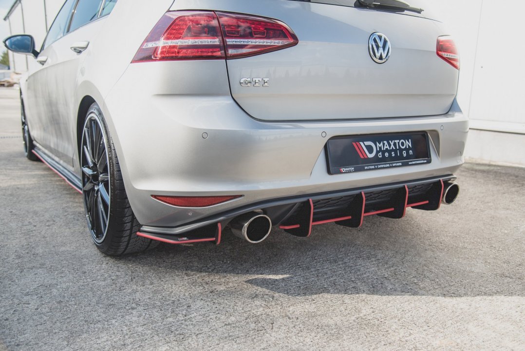 Maxton Design Racing Rear Diffuser V.1 For Volkswagen Golf MK7 GTI (2013-2016)