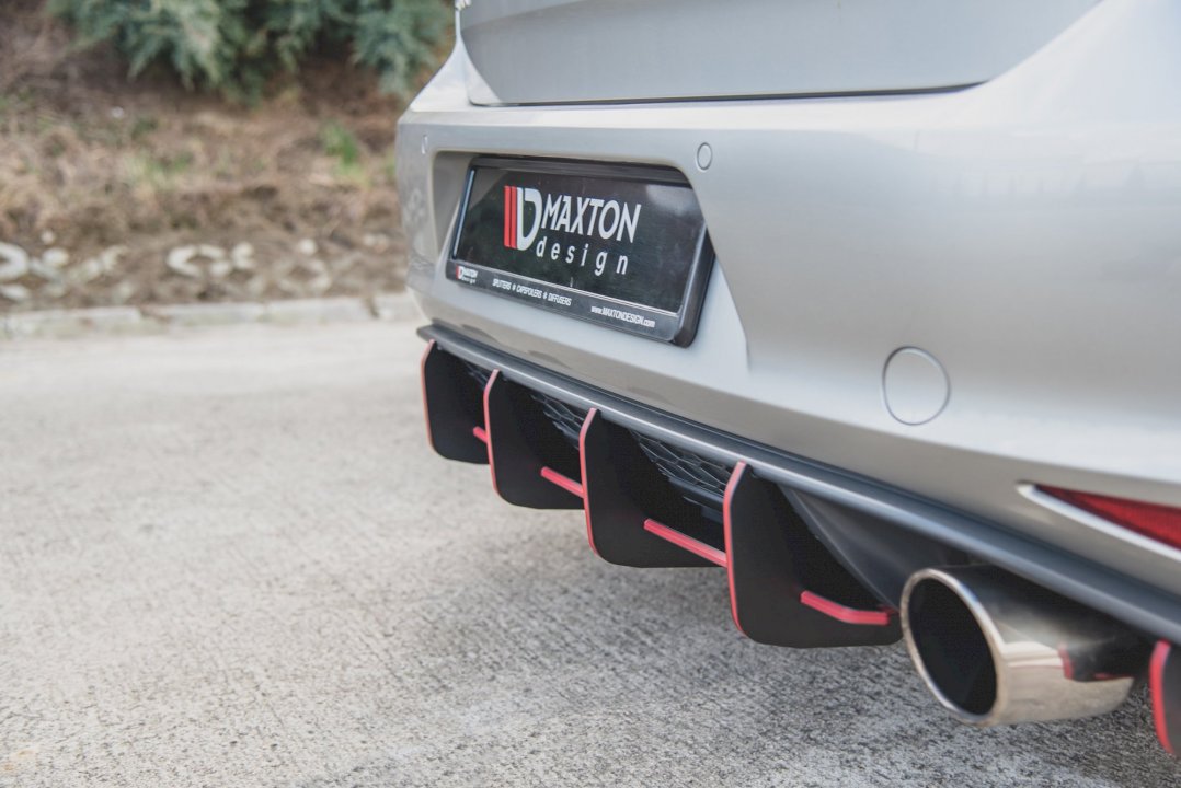 Maxton Design Racing Rear Diffuser V.1 For Volkswagen Golf MK7 GTI (2013-2016)