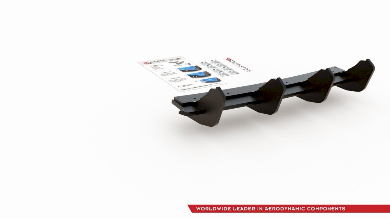 Maxton Design Racing Rear Diffuser V.2 For Volkswagen Golf MK7 GTI (2013-2016)