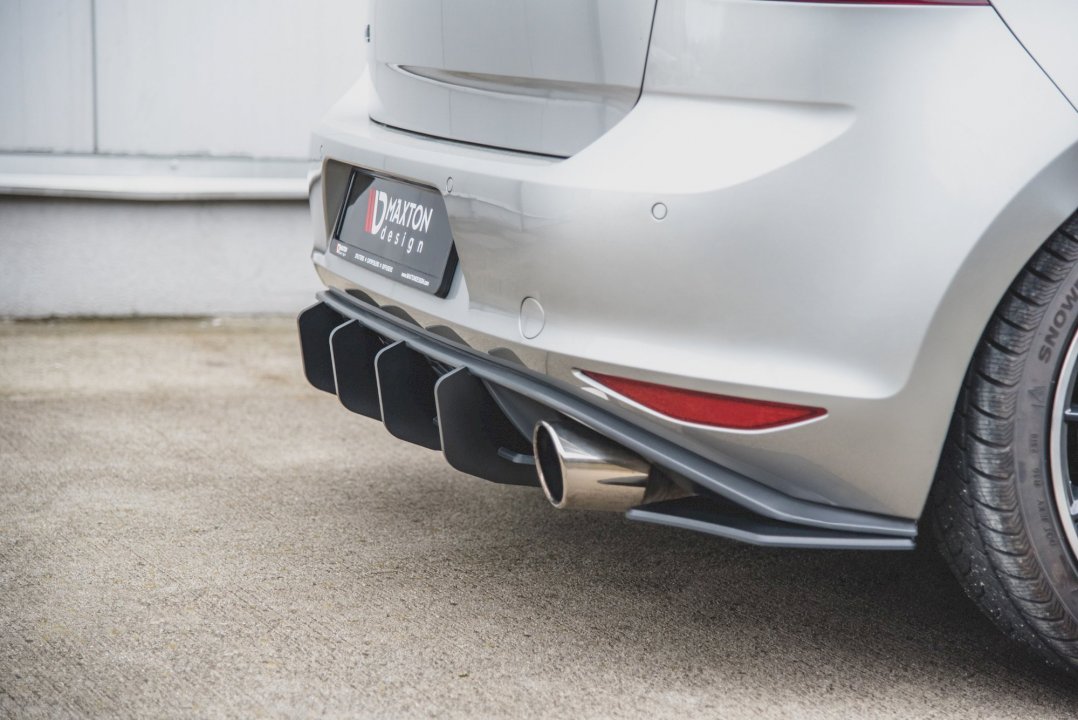 Maxton Design Racing Rear Diffuser V.2 For Volkswagen Golf MK7 GTI (2013-2016)