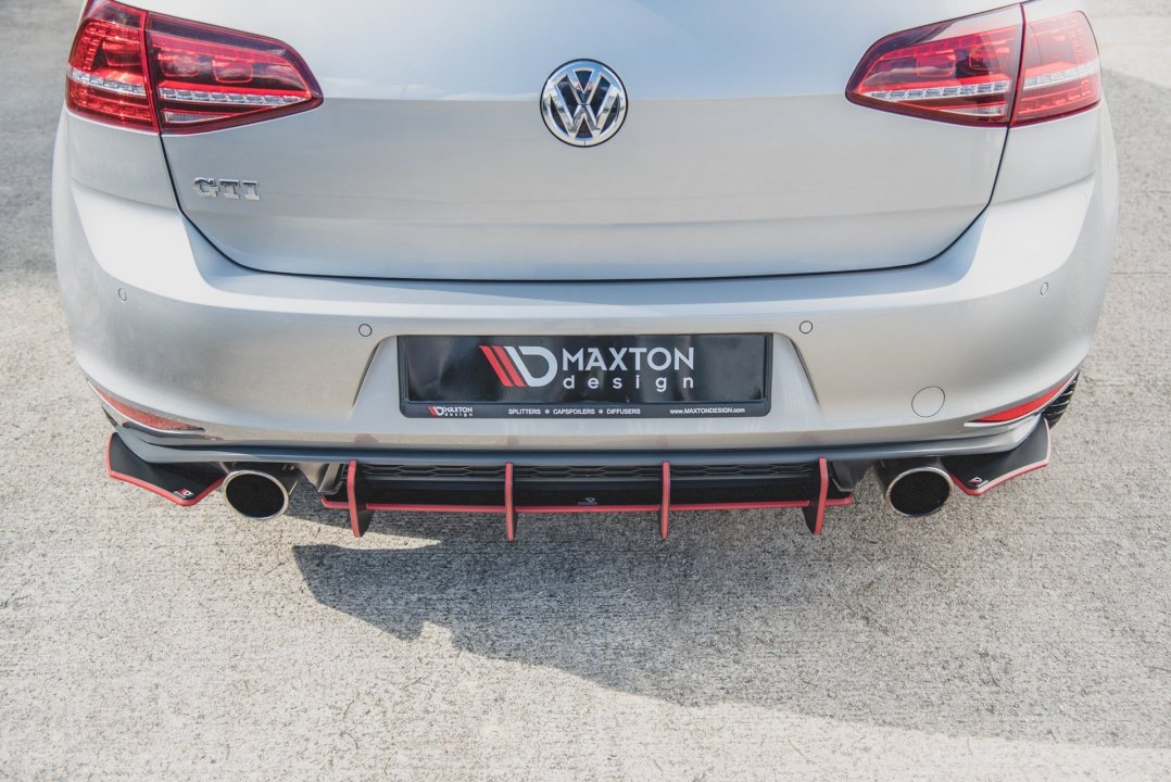 Maxton Design Racing Rear Diffuser V.2 For Volkswagen Golf MK7 GTI (2013-2016)