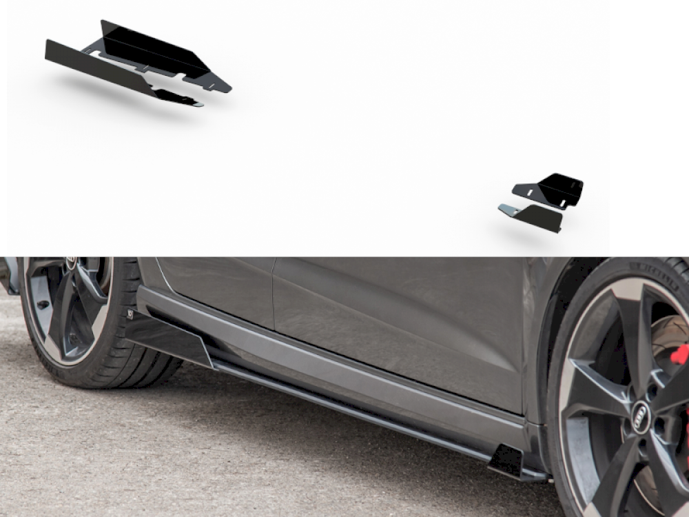 Maxton Design Side Skirt Flaps for Audi RS3 8V Sportback (2015-2016)