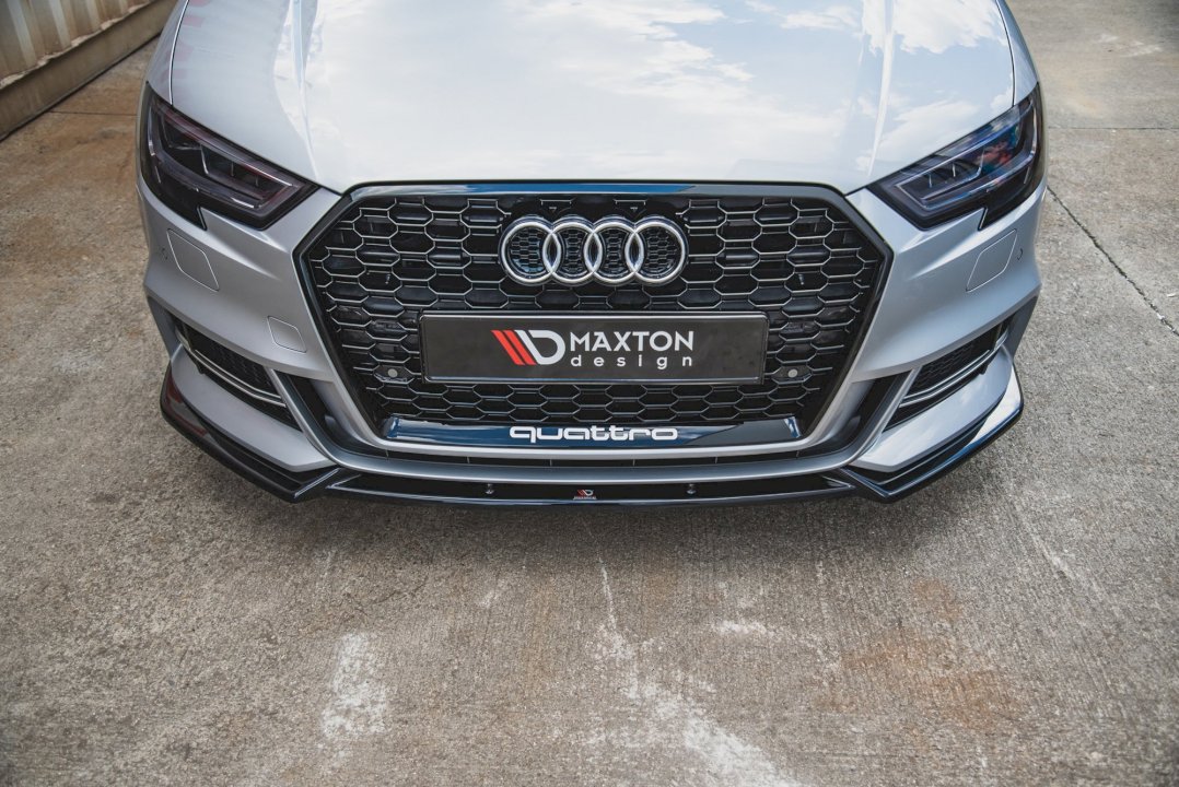 Maxton Design Front Splitter V.3 for Audi S3 8V Facelift (2016-2020)