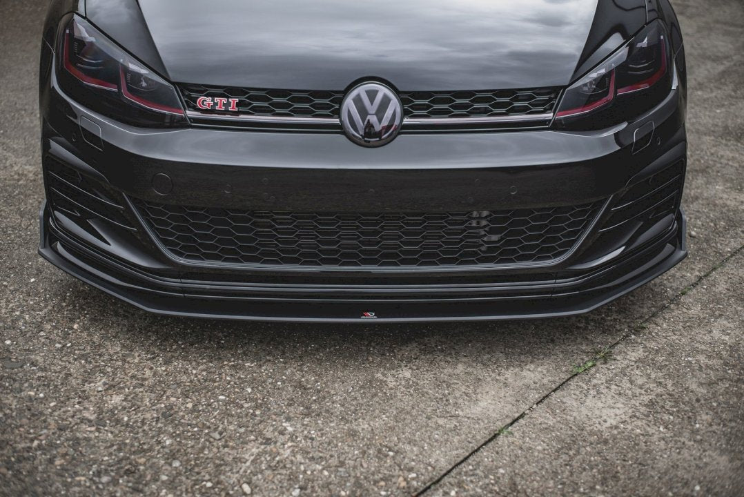 Maxton Design Racing Front Splitter For Volkswagen Golf MK7.5 GTI TCR (2019)