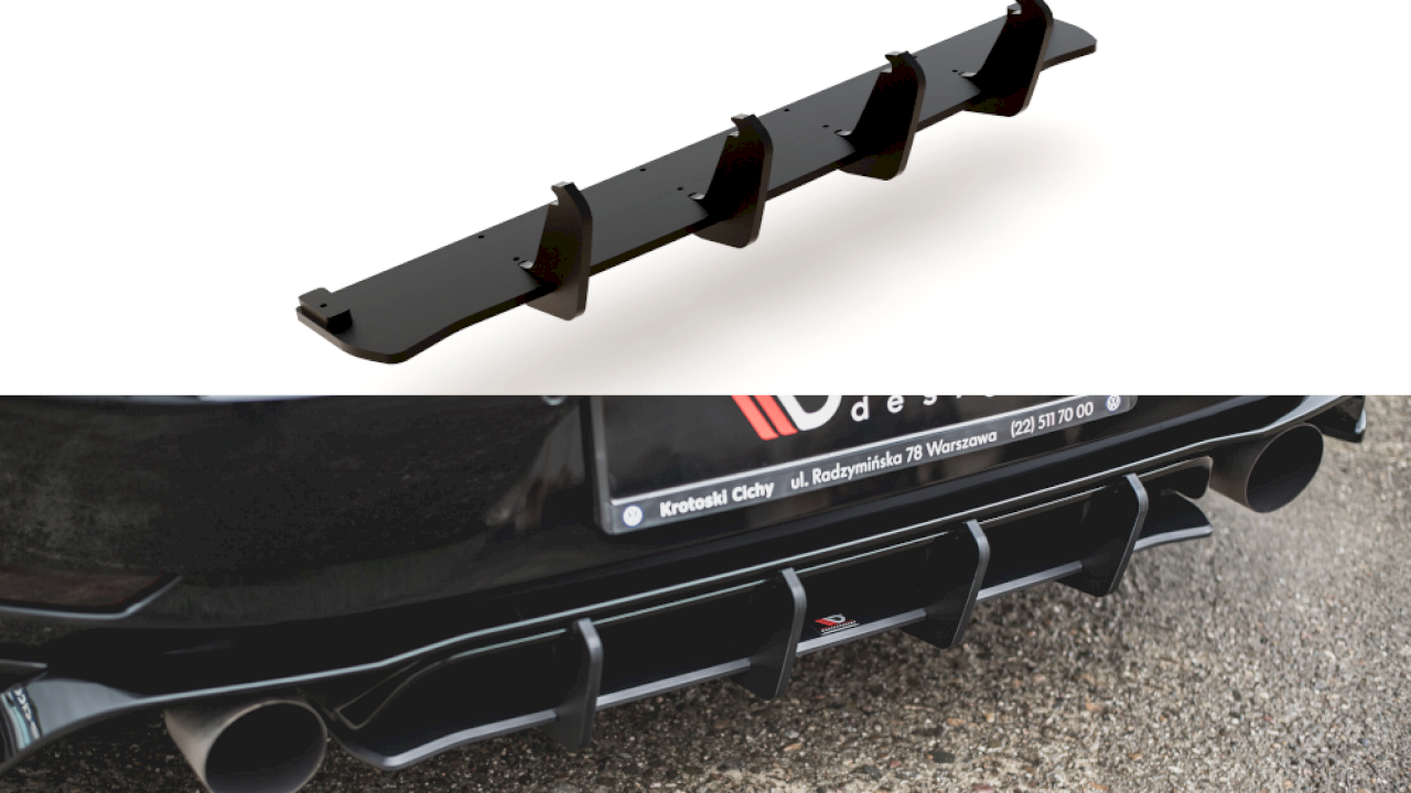 Maxton Design Racing Rear Diffuser For Volkswagen Golf MK7.5 GTI TCR (2019)
