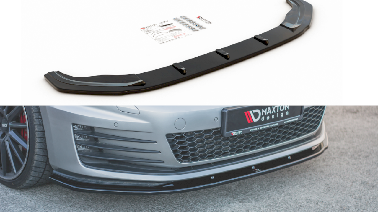 Maxton Design Front Splitter V.1 for Volkswagen Golf MK7 GTI/GTD/GTE (
