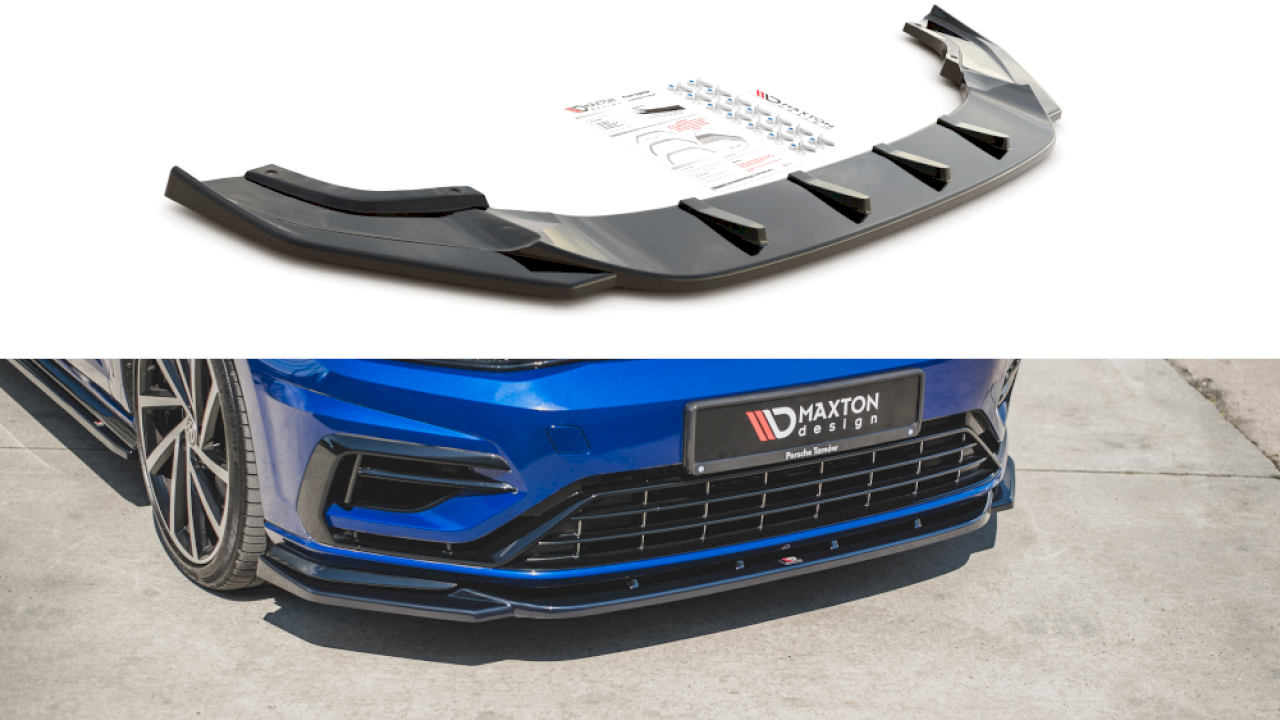 Maxton Design Front Splitter V.9 for Volkswagen Golf MK7.5 R (2017-2019)