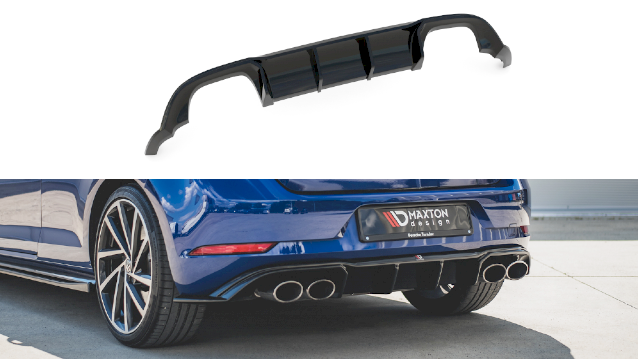 Maxton Design Rear Valance V.3 for Volkswagen Golf MK7.5 R (2017-2020)