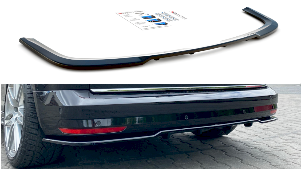 Maxton Design Central Rear Splitter for Volkswagen Caddy MK4 (2015-2020)