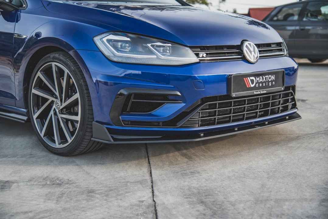 Maxton Design Racing Front Splitter V.2 For Volkswagen Golf MK7.5 R (2017-2020)