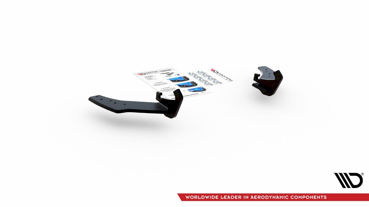 Maxton Design Racing Rear Side Splitters/Spats for Volkswagen Golf MK7.5 R (2017-2019)