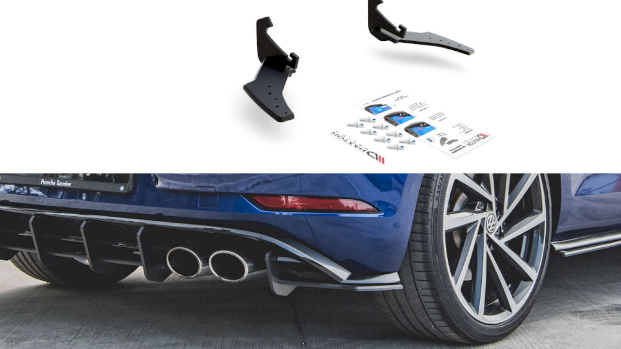 Maxton Design Racing Rear Side Splitters/Spats for Volkswagen Golf MK7.5 R (2017-2019)