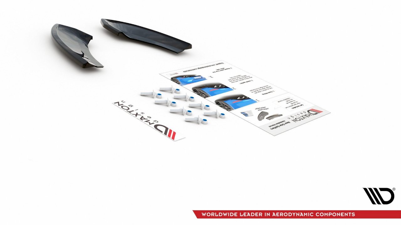 Maxton Design Rear Side Splitters/Spats For Volkswagen Golf MK7.5 GTI TCR (2019)