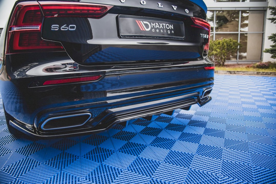 Maxton Design CENTRAL REAR SPLITTER (W/ VERTICAL BARS) VOLVO S60 R-DESIGN MK3